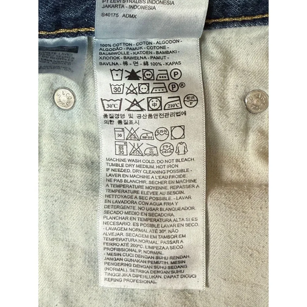 Levis‎ Jeans Mens 550 Mens 40x32 100% Cotton Medium Wash High Rise Relaxed Fit